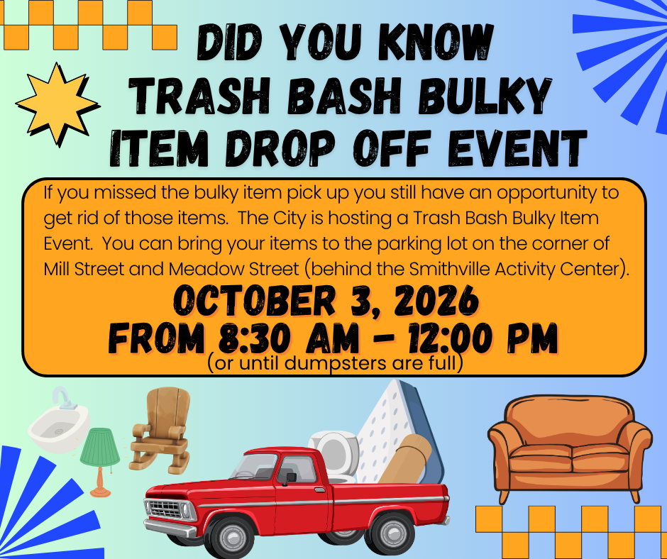 Trash Bash Bulky Item Event
